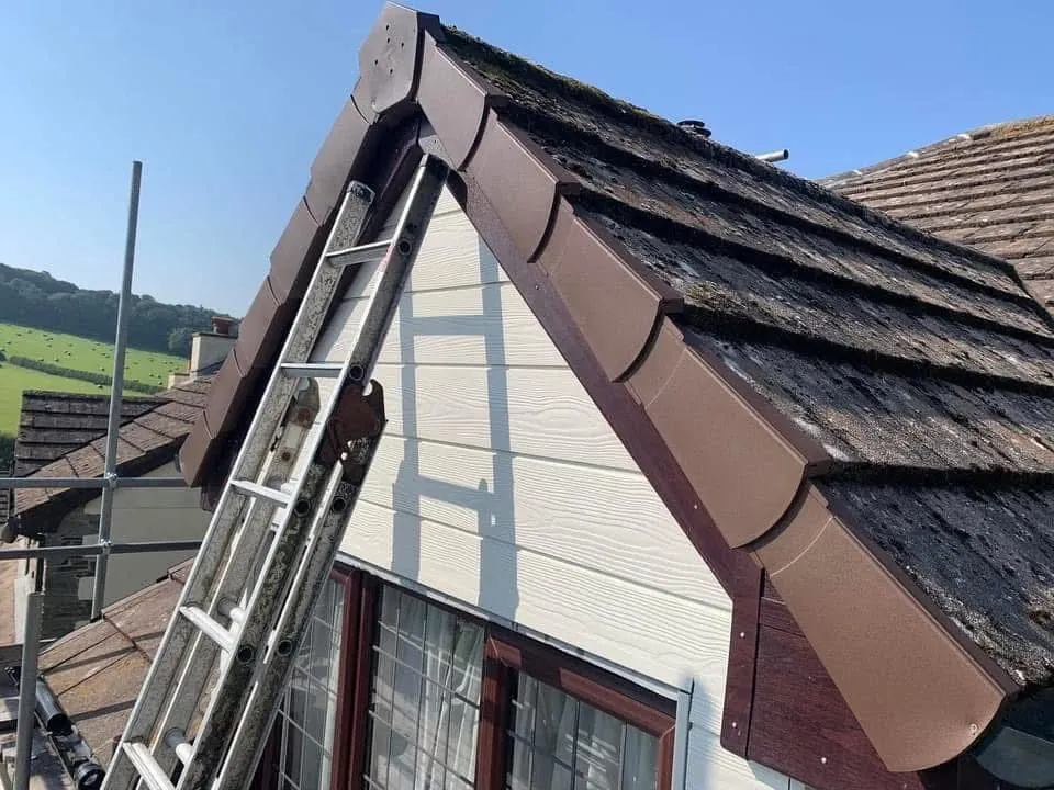 New fascias, bargeboards and guttering in Bovey Tracey