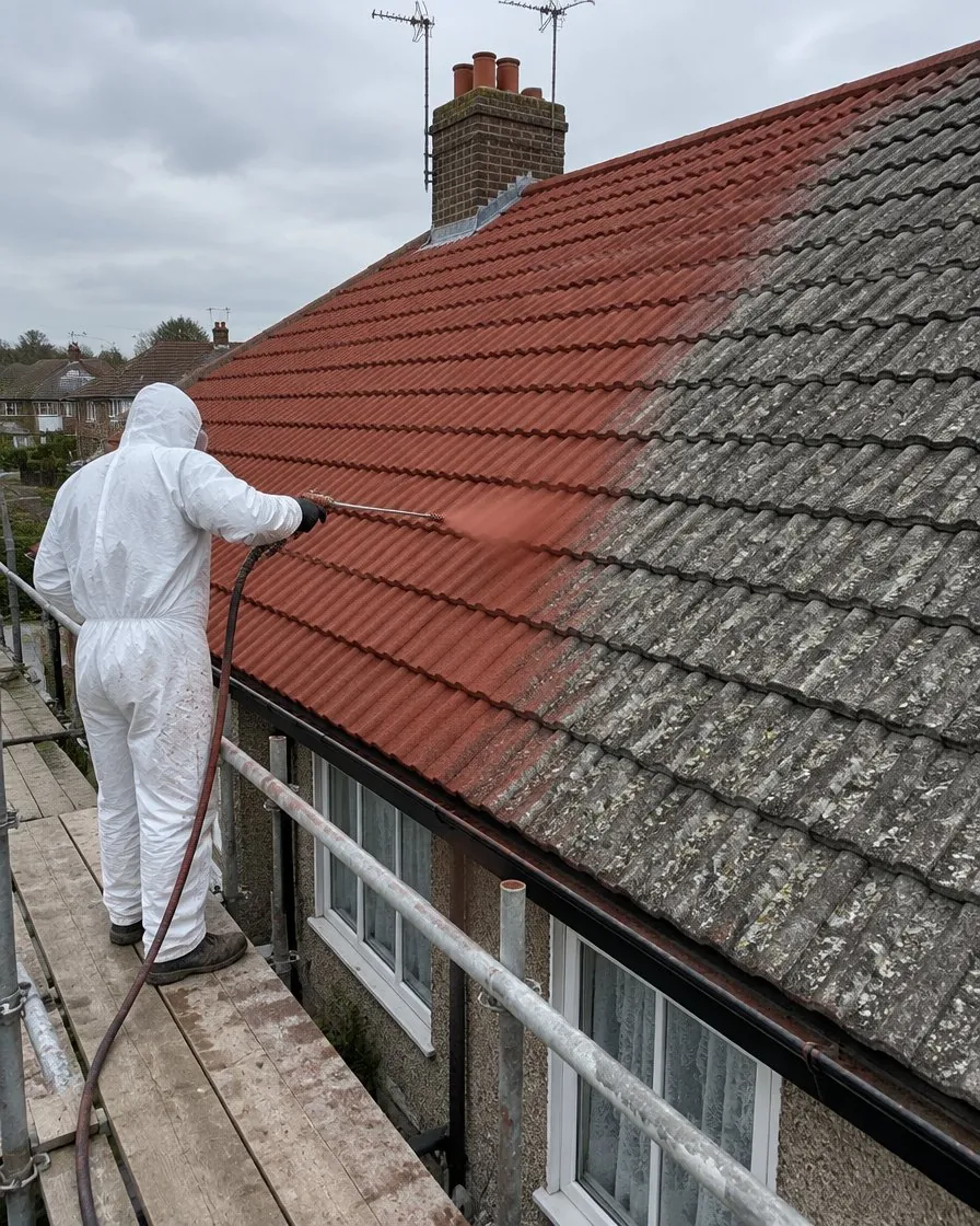 Roof painting and coating in Bovey Tracey