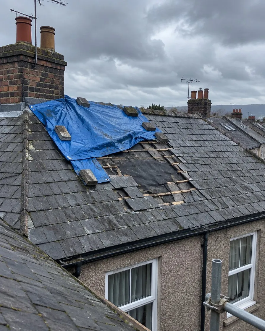 Storm damage and insurance work in Bovey Tracey